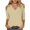 Beige, variant on BeiFu 3/4 Length Sleeve Womens Tops Cotton Tee Shirts For Women Plus Size Womens Tops Dressy Casual Plus Size Women Blouses Summer Spring Clothes For Women