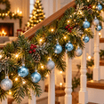 thumbnail image 5 of 24 Pack Christmas Ball Ornaments, Christmas Tree Decorations with Glossy and Glittered Finishes, Hanging Baubles 1.2in, 5 of 8