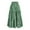 Green, variant on BUWTTER Women's Skirts Summer Boho Long Elastic High Waist Pull-On Flowy Tiered A Line Maxi Floral Pleated Beach Blue Skirt L