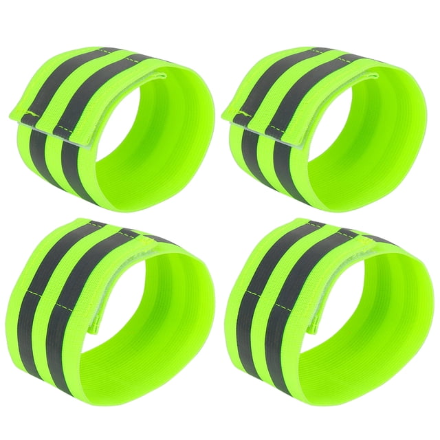 Bandas Reflectantes para Muñeca y Tobillo Unique Bargains Verde Equipo Deportivo Reflectante