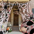 thumbnail image 3 of Halloween Spider Web Decoration Giant Stretchy Cobweb Blood Gauze Decor Simulated Spider Webbing Haunted House Decoration, 3 of 7