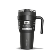 Hydrapeak Roadster 40oz Stainless Steel Tumbler Double Wall Vacuum Insulated Water Bottle With Handle And 2 in 1 Straw Lid (Black)