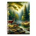 thumbnail image 2 of Deer in Forest by Water Notebooks 2 Pcs 1-subject Journal 60 Sheets A5 College Ruled Paper Detachable Ring 8.3"x5.7", 2 of 8