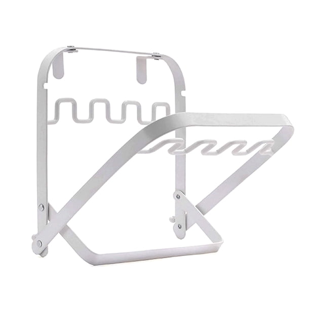 Greeniant Bolsa colgante de basura, soporte portátil para acampar, barbacoa, Picnic, bolsas de basura, estante de almacenamiento, organizador de Kits de desorden para acampar Blanco
