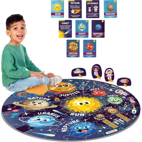 Puzzle 2 Learn : Floor Puzzle - Space Adventure