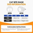 thumbnail image 3 of Cat Muzzle For Grooming Adjustable Breathable Safe Fit Head Cover Mask, Perfect For Cats' Nail Trimming Bathing Injections Vet Procedures, Anti-Scratch No Vision Blocking, 3 of 7