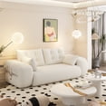 thumbnail image 2 of Jopath 3-In-1 Teddy Fabric Foam-Filled Sleeper Sofa Bed Human Dog Bed, Lazy Sofa Couch, 78.7" Multi-Functional Foldable Sofa Bed For Living Room,Guest Bed,Playroom, 2 of 10