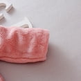 thumbnail image 6 of Coerni Toddler Baby Girls Faux Fu𝐫 Coat Winter Fleece Jacket Bunny Ear Hooded Outerwear Thick Button up Bubble Fuzzy Pullover, 6 of 9