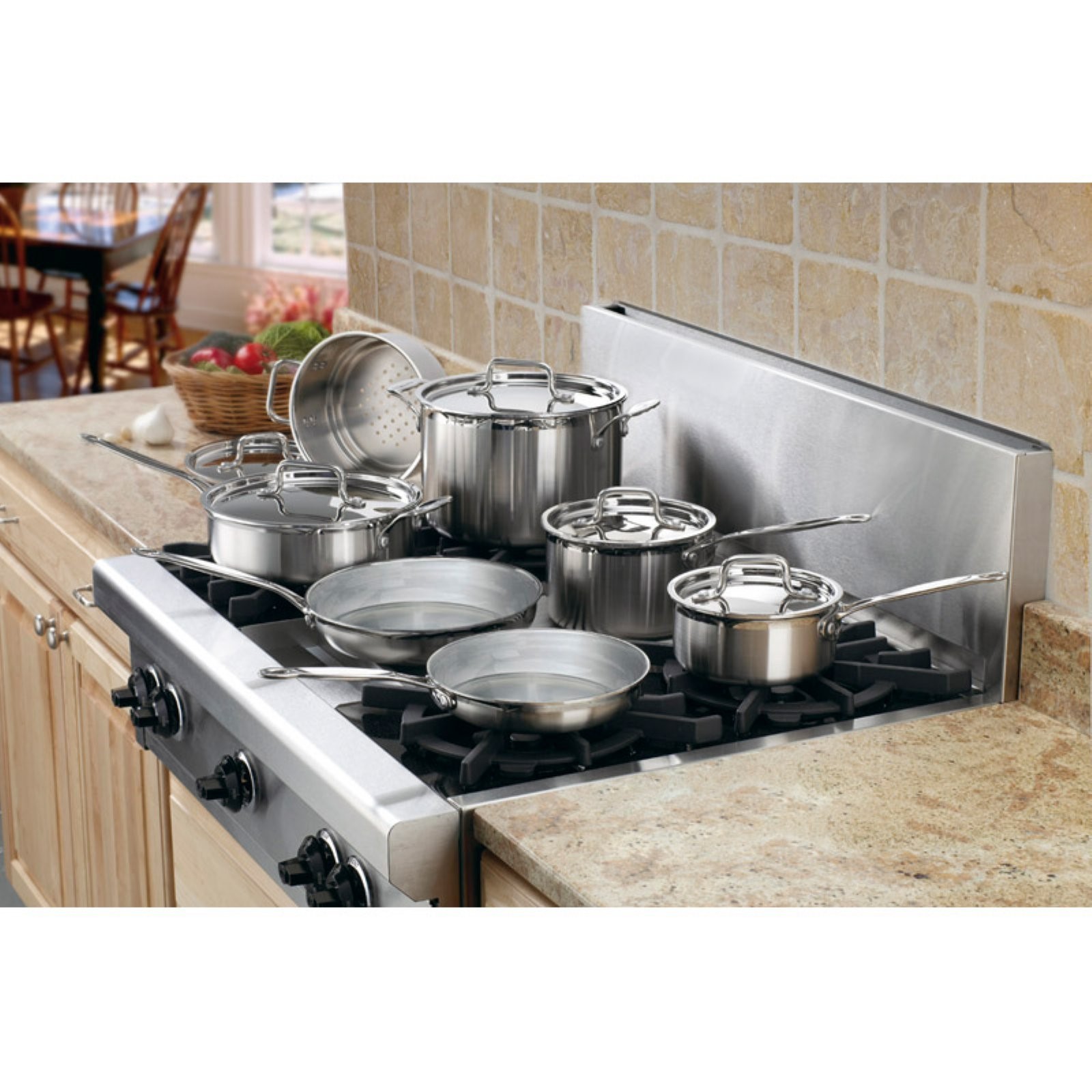 Cuisinart MultiClad Pro 12 Piece Stainless Steel Cookware Set - image 2 of 2