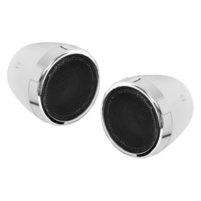 Restored Premium BOSS AUDIO MC425BA - Chrome Motorcycle/ATV Sound System with Bluetooth Audio Streaming (Refurbished)