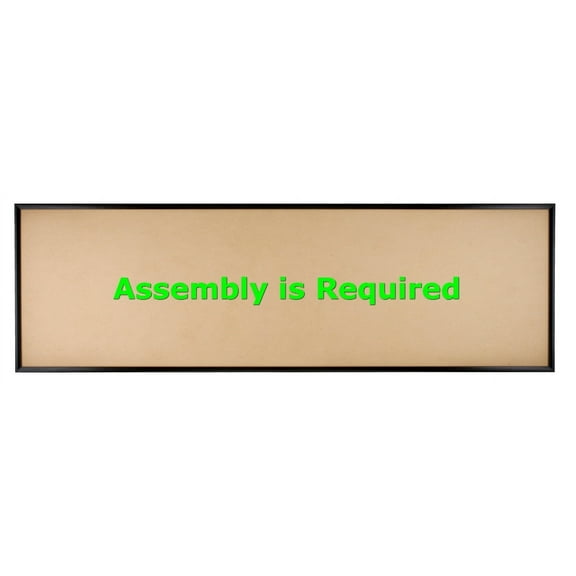 Quadro Frames 10x32 inch Picture Frame, Black, Style P375-3/8 inch Wide Molding