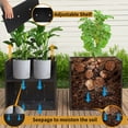 thumbnail image 6 of 24"x10"x24" Rectangular Planter Pots with Drainage Holes Removable Shelf Metal Steel Large Garden Pot for Outdoor Plants Tall Flower Vase Container for Yard Front Porch Patio Planter Box Decor, Black, 6 of 7