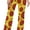 Pepperoni Seamless Pattern, variant on Fast Food French Fries Women's Straight Lace Up Yoga Pants Flare Loose Comfy Lounge Wide Leg High Waist