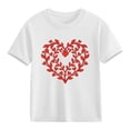 thumbnail image 2 of Piuwrlz Girl Graphic Shirts Tops Girls Short T-Shirts Sleeve Cotton Pullover White Size 5 Years, 2 of 10