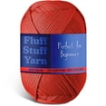 thumbnail image 2 of (3 pack) Craftbud Cotton Yarn For Crocheting And Knitting, (250 Yards) Worsted Medium #4 Crochet Yarn For Beginners, Red, 2 of 2