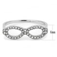 thumbnail image 2 of Luxe Jewelry Designs Women's Stainless Steel Infinity Design Ring with AAA Grade Cubic Zirconia -, 2 of 4