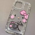 thumbnail image 3 of Funda transparente para Samsung Galaxy S23 Ultra S22 S21 FE S10 Plus Note 20 10 A34 A54 A33 A53 A32 A52, dibujo animado de Hello Kitty Melody, 3 of 5