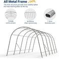 thumbnail image 6 of FIONAS MAGIC10' x 20' Heavy Duty Carport, Round Style Portable Garage, Thick Shelter Storage Canopy Tent with All-Steel Metal Frame and Sunshade Waterproof Anti-Snow Carport for Car, Truck, SUV, 6 of 7