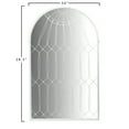 thumbnail image 2 of Creative Co-Op Arched Mirror with Iron Cage Design, 2 of 4