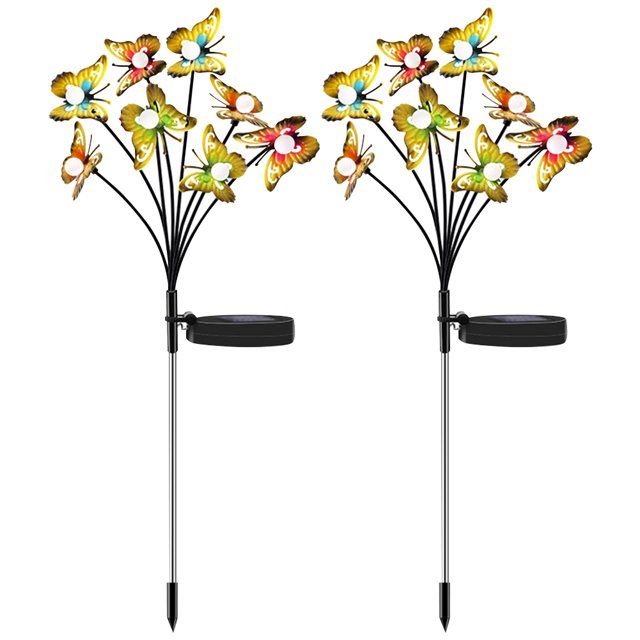 Solar Paisaje Mariposa 600mAh IP65 Al para Patio Jardín Y