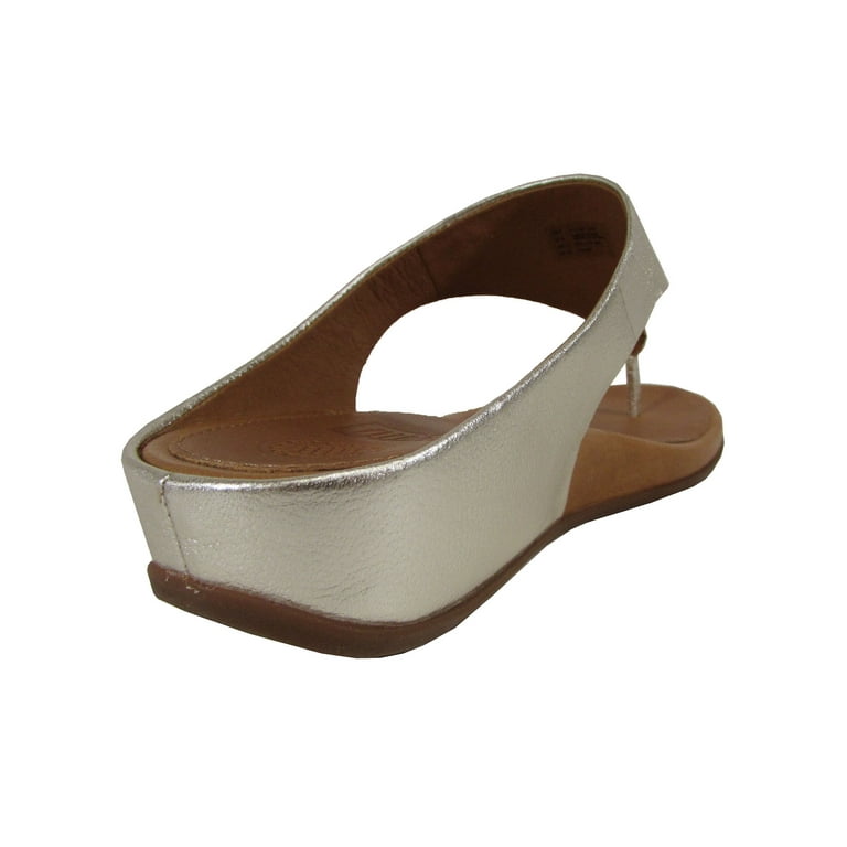 Fitflop Womens Banda Leather Thong Sandal Shoes Pale Gold US 11 Walmart