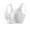 Gray, variant on Bras for Women Front Closure Solid Color Ultra-Thin Breathable Comfortable Soft Gathering Posture Support Wireless Bras for Women Beige M