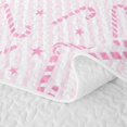 thumbnail image 5 of Manfei Christmas Cute Candy Cane Quilt Full,Winter Holiday Full Bedspread Sets,3pcs,1 Coverlet and 2 Pillowcases, 5 of 7