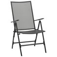 thumbnail image 6 of vidaXL Patio Dining Set Patio Mesh Dining Table and Chair Steel Anthracite, 6 of 10