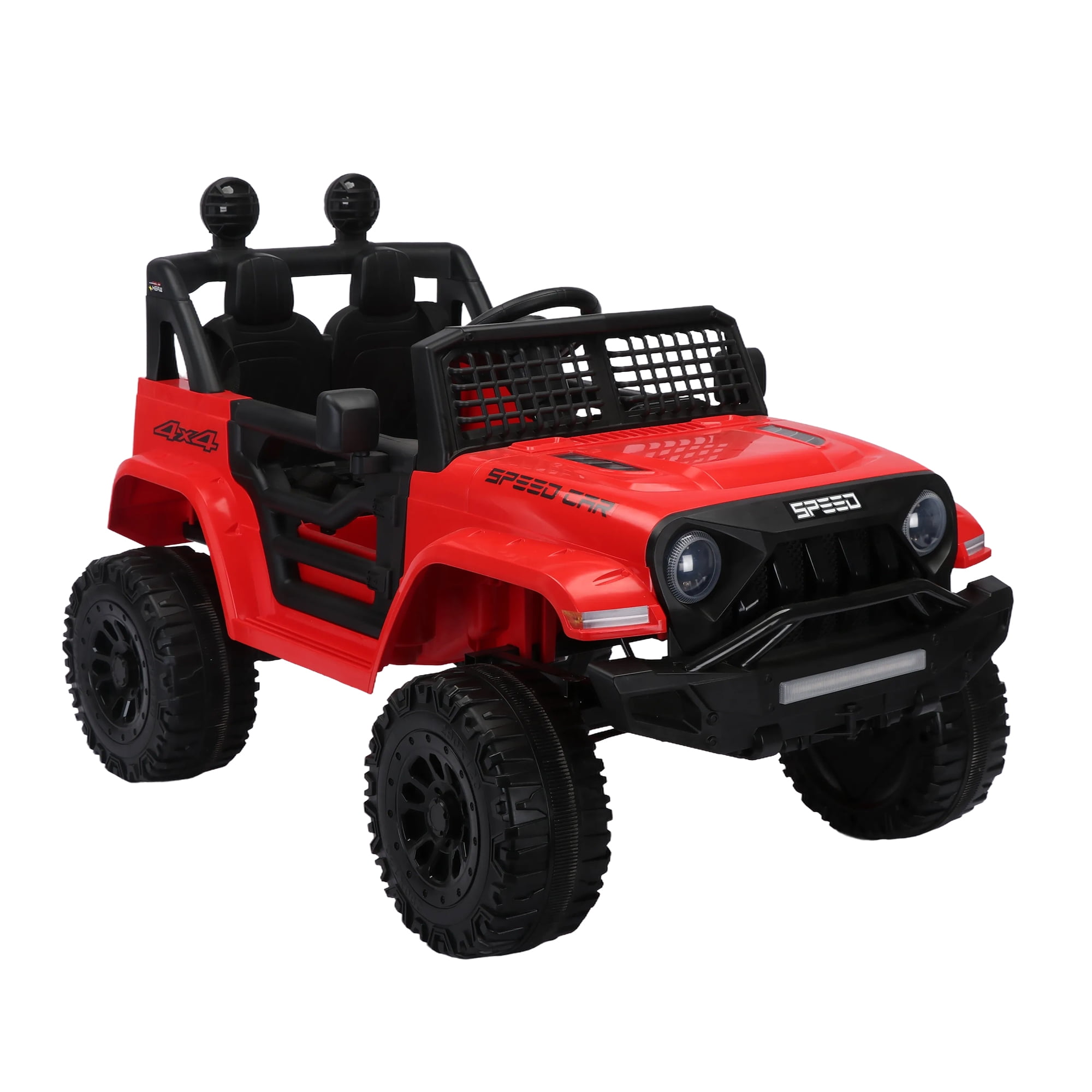 Resenkos 12v Battery-Powered Toy Truck for Kid, Kids Ride On Truck Electric Vehicle with Parents Remote Control, Three Speed Adjustable, Red Resenkos 12v Battery-Powered Toy Truck for Kid, Kids Ride On Truck Electric Vehicle with Parents Remote Control, Three Speed Adjustable, Red
