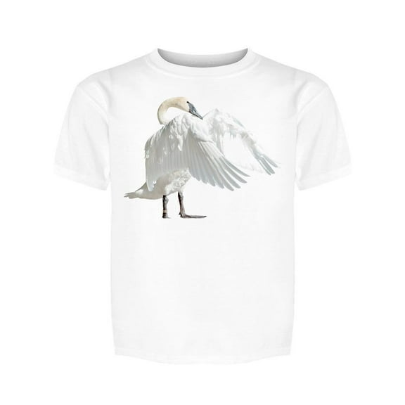 A Swan Flapping Wings Tee Girl's -Image by Shutterstock