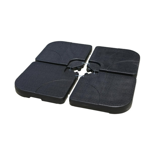 Base de sombrilla rellenable, base cuadrada de sombrilla para poste de sombrilla de 4 cm de diámetro, base de sombrilla llena de agua, soporte de Sharpla Base para sombrillas de patio