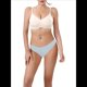thumbnail image 1 of Ropa Interior de Seda Helada para Mujer, Entrepierna de Algodón, Tiro Bajo, Agradable para la Piel, Color Liso, Talla Grande. Azul M, 1 of 9