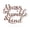 Rust, variant on RealSteel: Always Be Humble & Kind Wall Art - Inspirational Metal Sign for Home Décor, Indoor/Outdoor Display (20" / Black)