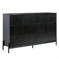 thumbnail image 4 of Walker Edison Mid-Century 6-Drawer Dresser with Reeded Drawer Fronts, Black, 4 of 14