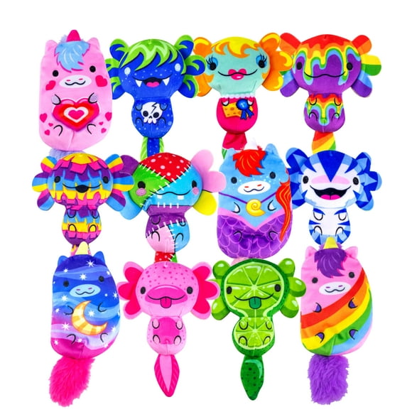Axolotls vs Unicorns Plushies - Series A 12-Pack Mystery Bags | Super Soft 4" Bean-Filled Plush Collectibles | Perfect for Kids, Teens, & Collectors