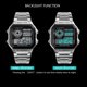 thumbnail image 5 of Reloj deportivo SKMEI de acero inoxidable para hombre, resistente al agua hasta 5 ATM, digital, retroiluminado, cronógrafo, 5 of 8