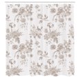 thumbnail image 2 of Ambesonne Botanical Shower Curtain, Floral Victorian Print, 69"Wx70"L, Taupe Grey, 2 of 4
