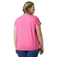 thumbnail image 2 of Free Country Women's Plus Size Microtech® Chill B Cool Tee Coral 1X, 2 of 2