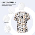 thumbnail image 3 of Goofa Cute Cats Pattern Mens Golf Shirt Baseball T-shirt Moisture Wicking Dry Fit Performance Sport Short Sleeve Striped Golf Polo Shirts-XX-Large, 3 of 7