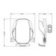 thumbnail image 4 of Soporte universal para teléfono de coche, rotación de 360 ​​grados, soporte de gravedad ajustable Negro, 4 of 8
