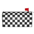 thumbnail image 2 of PHELIKA Black and White Marble Chessboard Magnetic Mailbox Covers Standard Size 25.5"H x 21"W, 2 of 8