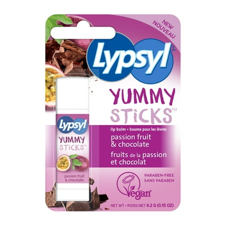 Lypsyl Miam Sticks Baume à lèvres, Fruit de la passion et chocolat, 0,15 Oz