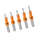 thumbnail image 3 of Maoww 5pcs Countersink Router Bit Set Woodworking Screw Extractor Step Drill Metal Taper Hole Drill for Wood 8mm, 3 of 7