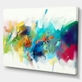 thumbnail image 1 of Designart - Brush Stroke Colorful Oil Painting - Contemporary Painting Print on Wrapped Canvas, 1 of 3