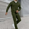 thumbnail image 3 of Men Workout Sweatsuits Sets, Fashion Men's Tracksuits 2 Piece Casual Athletic Jogging Outfits Sports Suit Tracksuit Adult Hoodie Sweatshirt and Sweatpants, 3 of 9
