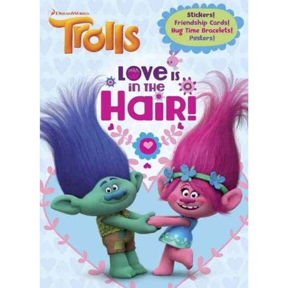 Love Is in the Hair! (DreamWorks Trolls) (Color and Paint Plus Stickers)