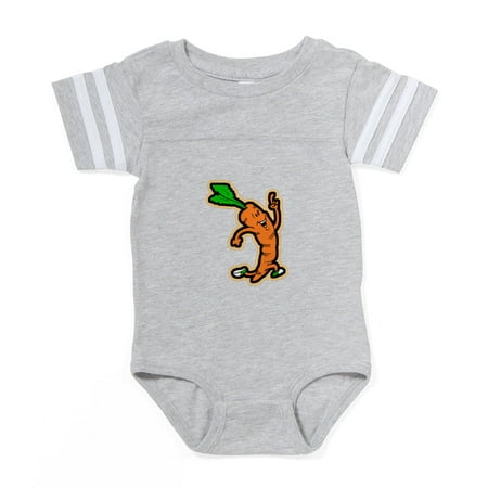 

CafePress - Dancing Carrot - Cute Infant Baby Football Bodysuit