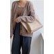 thumbnail image 2 of LHSHID Trendy Shoulder Bag for Women PU Leather Large Light Hobo Handbag Top Handle Tote Bag, 2 of 6