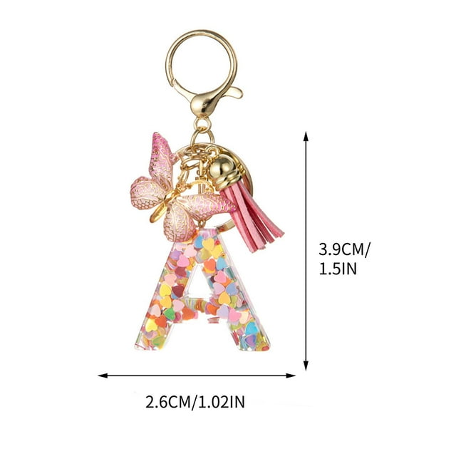 New English Letter Keychain Hanger Car Keychain Bag Accessories