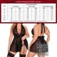 thumbnail image 2 of Lencería Conjunto Babydoll Encaje Con Tanga Y Medias De Seda, 2 of 7